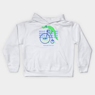 Keep Pedaling Alligator 2 Kids Hoodie